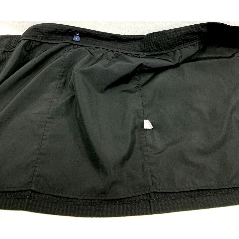 Gap Skirt‎ Womens 2 Black Wrap Pockets Short Career